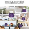 thumbnail image 7 of Yiaed Purple Leopard Print Tissue Box Cover, PU Leather Decorative Organizer for Tabletop, Bathroom, Car, Office Creative Decorative, 7 of 7