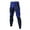 Navy, variant on Mens Athletic Pants High Waist Waistband Leggings Compression Fabric 4-Way Stretch Quick Dry high waist Yoga Gym Training Pants