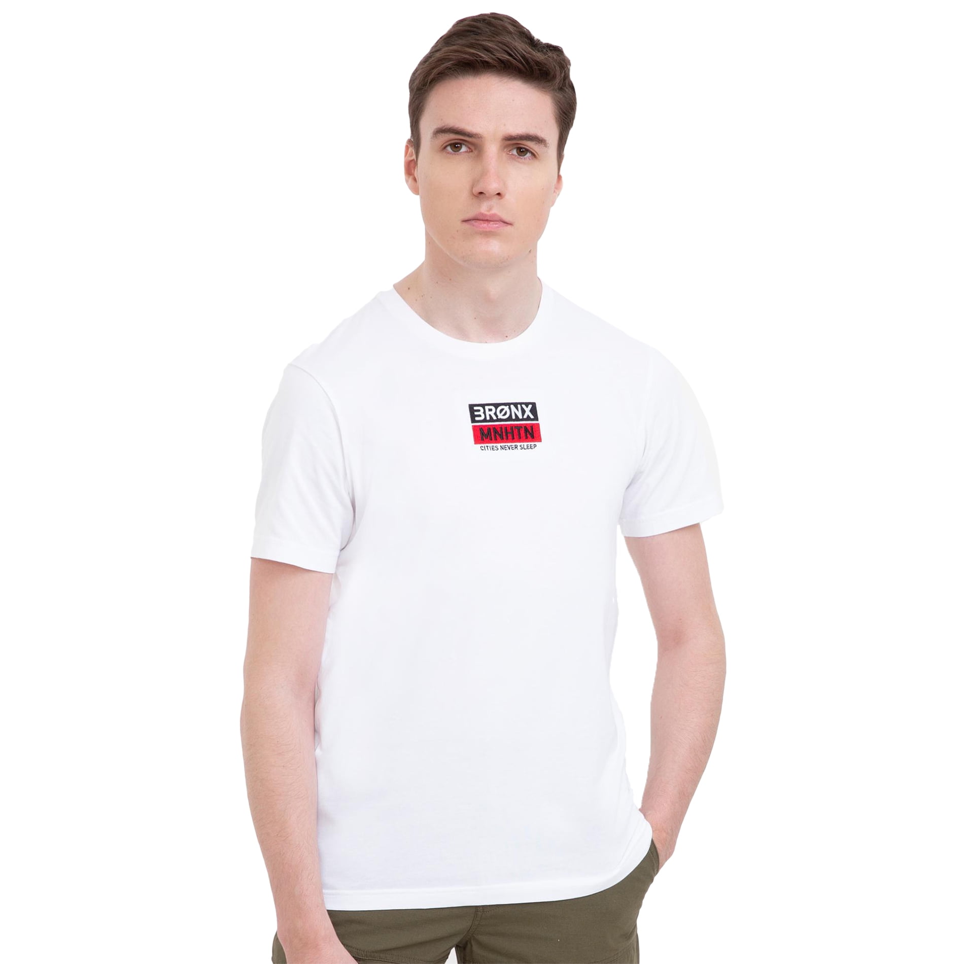 Bossini bossini Mens Patch Logo Print Tee