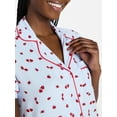 thumbnail image 4 of Joyspun Women's Dreamy Soft Collection Notch Collar Top and Shorts Pajama Set, 2-Piece, Sizes XS-3X, 4 of 6