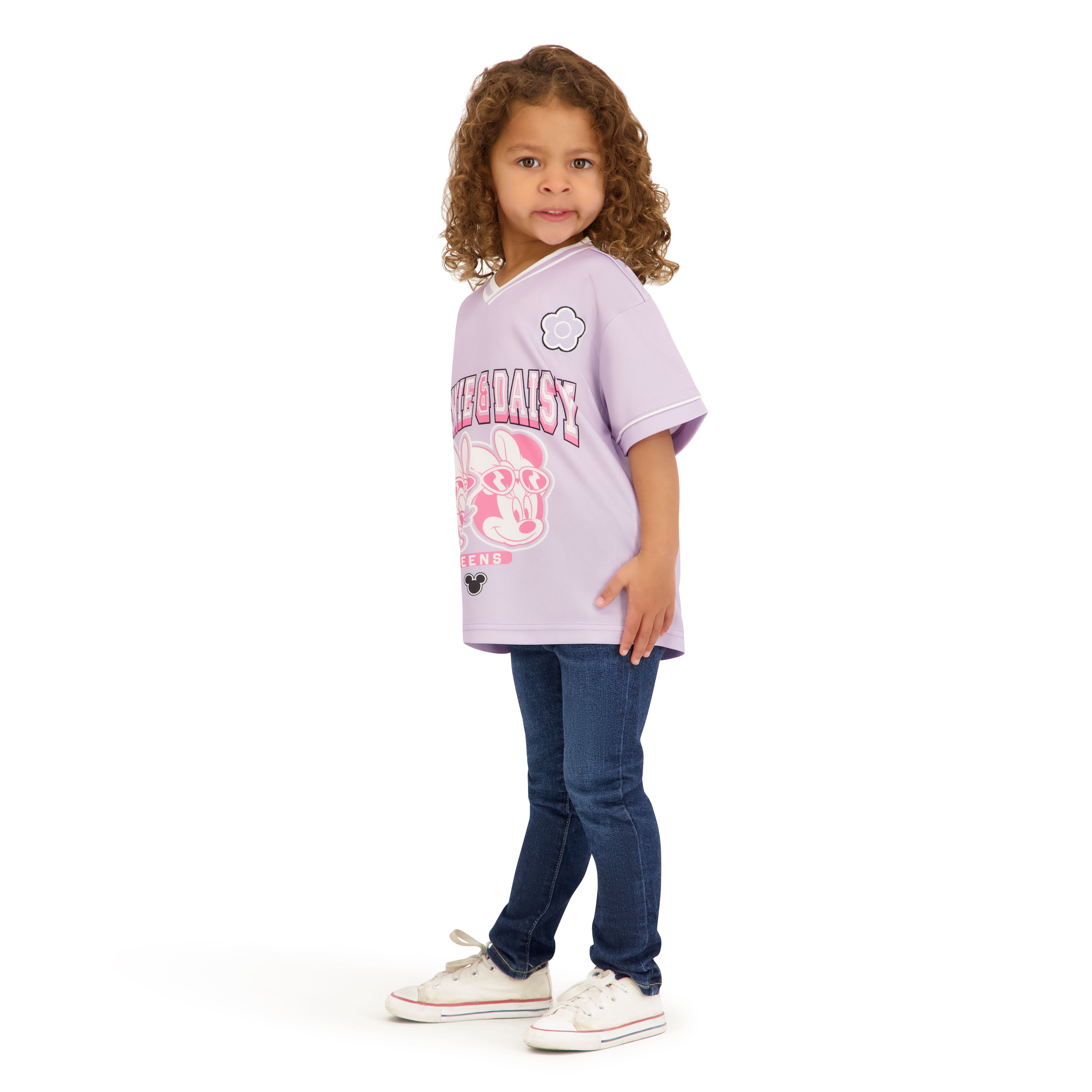 Minnie & Daisy Toddler Girl Short Sleeve Jersey, Sizes 12 Months-5T