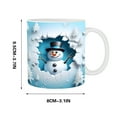 thumbnail image 2 of FHBVT Christmas Inflated Snowman Mug, Santa Ceramic Coffee Mug, 15oz, Perfect Holiday Gift, Ideal for Coffee, Tea, Hot Chocolate, and Winter Decor, Makes Every Sip Special for Christmas Mornings., 2 of 5