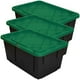thumbnail image 1 of Caja de Almacenamiento BoxUpGreen 3Pzas 102 Lt 77x52x38cm Apilable Polietileno Color Negro/Verde., 1 of 1