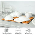 thumbnail image 7 of FREEAMG Pumpkin Boo Dish Drying Mat for Kitchen Counter,Super Quick Absorbent Composite Sponge Dish Drying Pad,Heat Resistant Non-Slip Rack Tableware Mat, 18x24 Inch, 7 of 7