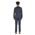 thumbnail image 3 of Porto Filo Men's 2 Piece Navy Windowpane Slim Fit Suit, 3 of 6