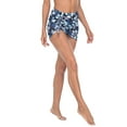 thumbnail image 6 of HDE Women's Mesh Mini Skirt Sheer Swimsuit Cover Up Blue Aloha L, 6 of 6
