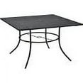 thumbnail image 4 of Global Industrial 48" Square Outdoor Steel Mesh Cafe Table, 29"H, 4 of 4