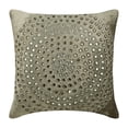 thumbnail image 1 of Grey Cushion Cover 18 x 18 Velvet Pillow Cover Crystal Embroidery Decorative Pillow for Bed Sofa Couch, Grey Pillow Cover 18x18 inch (45x45 cm), Contemporary, Circles - Crystal Wonder, 1 of 3