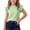 Green, variant on Girls' Ruffle Sleeve Ribbed Top, Flutter Short Sleeve Casual T-Shirt, Soft Solid Color Summer Blouse for Kids School Daily Wear