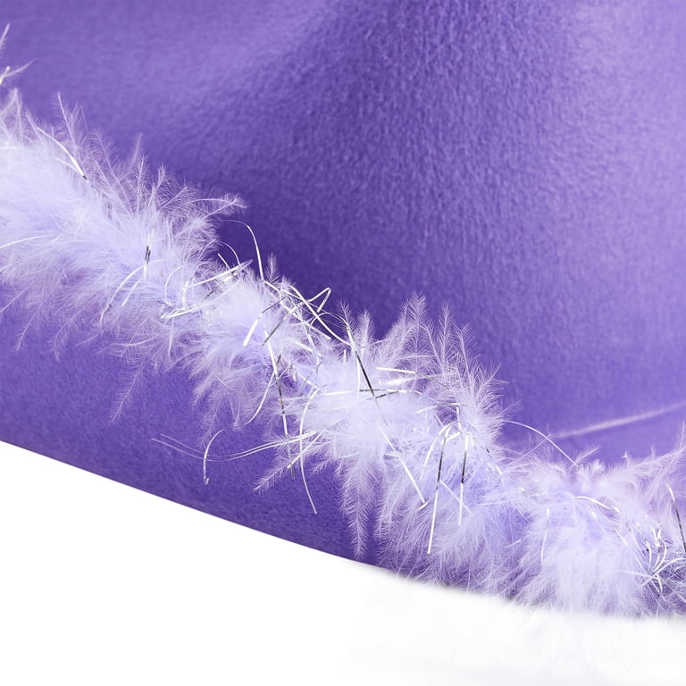 Springcmy Cowboy Hats with Feathers for Women Men Fluffy  display picture 1
