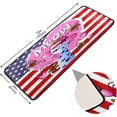 thumbnail image 2 of Dreamtimes Meow Cat Love Hallway Runner Rug 2'x6' Kitchen Rug with Rubber Backing Floral American Flag Non Slip Entryway Rug Runner Washable Soft Area Rug for Hallway Bedroom Kitchen Decor, 2 of 6