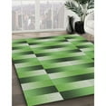 thumbnail image 3 of Ahgly Company Machine Washable Indoor Rectangle Transitional Shamrock Green Area Rugs, 7' x 9', 3 of 7