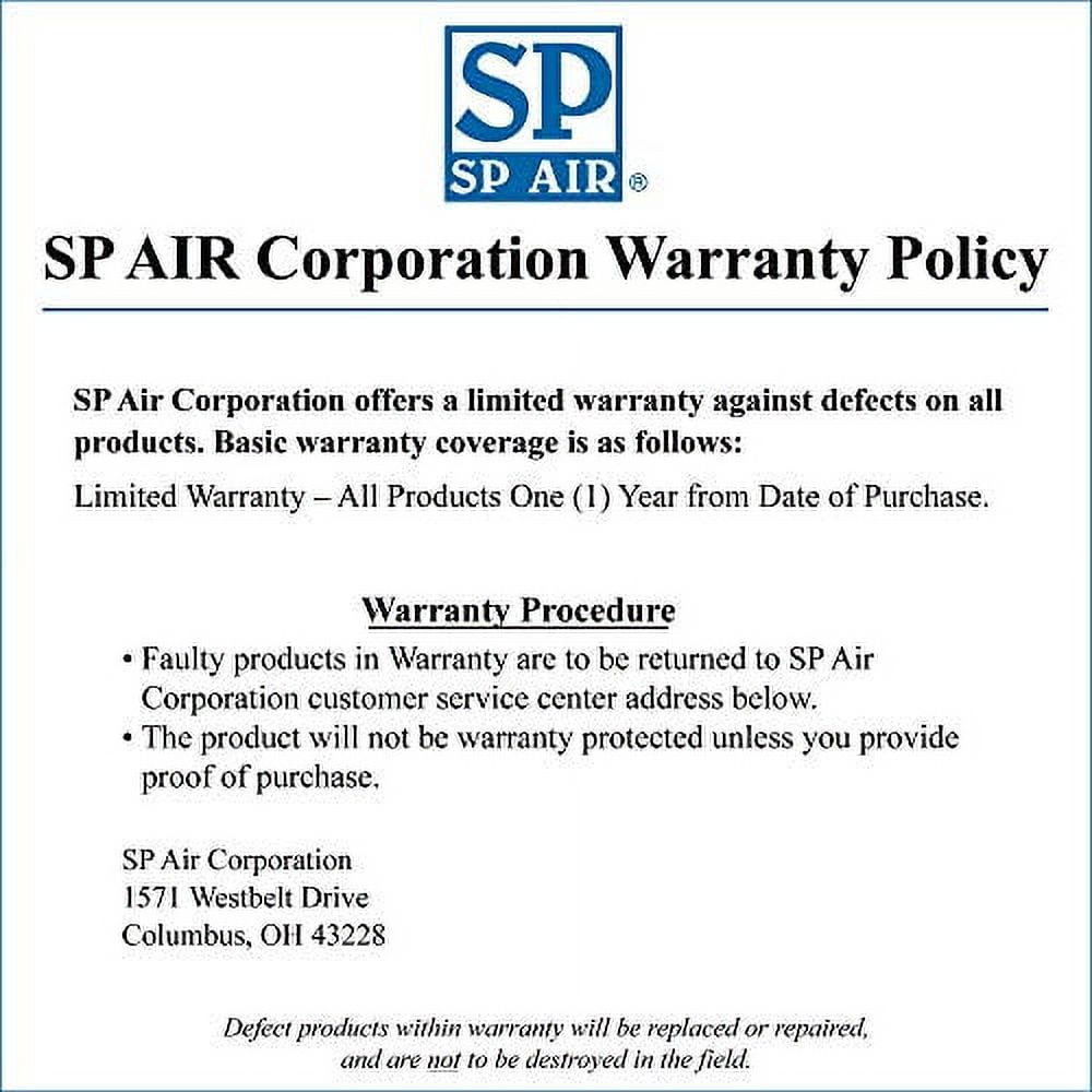 SP Air Corporation 1/2 in. HD Impact Wrench w/ 2 in. Ext Anvil