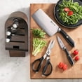 thumbnail image 6 of Cangshan L Series German Steel Forged 7-Piece Cleaver Knife Block Set, Black, 6 of 9