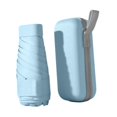 thumbnail image 2 of Mini paraguas de viaje impermeable para mujeres, hombres y niños, sombrilla portátil para negocios. Azul claro, 2 of 9
