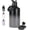 Black/Gray, variant on Gallon Water Bottle with 2 Lids (Straw & Spout), 304 Stainless Steel Water Jug with Handle and Wide Mouth, 1 Gallon Vacuum Double Walled Jug for Sports, Outdoors, Pink, 128 oz