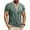 Green, variant on uvwlwu Men's Casual Henley Shirt Short Sleeve Color Block Button Neck T-Shirt with Pocket,M