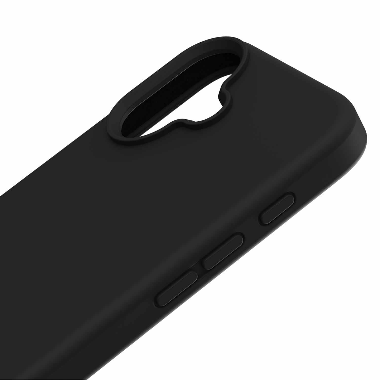 Blu Element Étui en Silicone avec MagSafe Noir pour iPhone 16