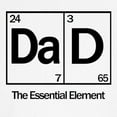 thumbnail image 3 of CafePress - Dad: The Essential Element T Shirt - 100% Cotton Ringed T-Shirt, 3 of 4