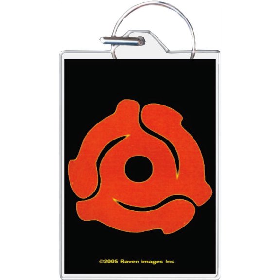 Retro Vinyl Spider Adapter Keychain