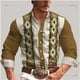 thumbnail image 4 of Camisa de hombre estilo occidental retro geométrico para exteriores, informal, de calle, para uso diario, primavera y verano, con solapa, manga larga, tallas S-5XL, camisa de tela elástica, 4 of 5