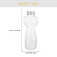 thumbnail image 3 of Yongwei Juice Bottles 6pcs Creative Cat Designed Juice Bottles Beverage Bottles Milk Tea Containers, 3 of 11