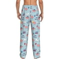 thumbnail image 6 of Cauagu Brain Training Mens Pajama Pants Sleep & Lounge Pants,PJ Bottoms with Pockets-Small, 6 of 7