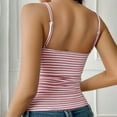 thumbnail image 3 of DuoJiaJ Women's Spring And Summer Striped Contrasting Base Casual Vest With Camisole Top Seamless Workout Tank Tops for Women, 3 of 5