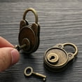 thumbnail image 4 of Retro Padlock Old-Fashioned Lock Notebook Luggage Antique Padlock with Key Suitcase Lock Decorative Lock, 4 of 10