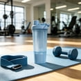 thumbnail image 5 of onlyliua 500ml Fitness Shaker Bottle With Mixing Ball Protein Powder Water Cup Sport Drinking Bottle Leakproof Storage Compartment For Gym Workout Travel Shaker Bottle For Fitness, 5 of 7