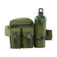 thumbnail image 2 of Tuobarr Backpack, Multi Functional Waist Pack, Single Shoulder Hip Belt Bag Packs Water Resitive Waist Bag Pouch Hiking Climbing Outdoor Bumbag with Water Bottle Pocket Army Green, 2 of 5