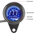 thumbnail image 2 of ZOUSSIQI Motorcycle Speedometer, 12V Universal Motorcycle Multi\u2011Functional Meter Tachometer Odometer Fuel Gauge Speedmeter(Black) CA919-35738, 2 of 9