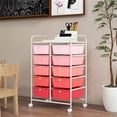 thumbnail image 4 of Costway Carrito Móvil Multiusos con 10 Cajones Organizador de Herramientas para Álbumes de Recortes Sobre Ruedas 65,5 x 37 x 87 cm, 4 of 10