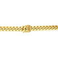 thumbnail image 2 of Floreo 14k Yellow Gold 10.7mm Semi-Lite Miami Cuban Chain Necklace, 2 of 3