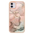 thumbnail image 2 of Compatible with iPhone 16 Case, Fantastic Marble Patterned Phone Case Anti-Scratch Slim Hybrid Hard Plastic Bumper+Soft Silicone TPU with Ring Kickstand Bumper Shockproof Cover,Gold, 2 of 6