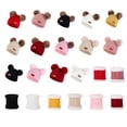 thumbnail image 4 of Bufanda para niños Sombrero y guantes Conjunto Gorra de punto Cap Delicate Children's Products Separable Frío Tiempo cómodo Pomponia lindo Bufanda blanca Inevent AP008793-18B, 4 of 6