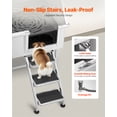 thumbnail image 3 of VEVOR Stainless Steel Dog Washing Station, 38 inch Pet Grooming Tub w/ Storage Stairs, Faucet & Showerhead & Soap Holder Dog Bathtub for Large & Medium & Small Pets (Right Door), 3 of 9