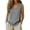 Gray, variant on Women’s Sleeveless V Neck Top With Front Pocket Casual Loose Fit Lightweight Summer Blouse For Daily Wear Work Office Travel