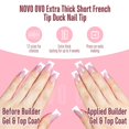 thumbnail image 2 of Nail Tips NOVO OVO, blanco, punta francesa, pato corto, 12 tamaños, 360 unidades, 2 of 6