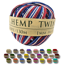 Hemptopia 1 mm Hemp Twine, 430 ft, Arts & Crafts, 1 Piece
