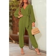 thumbnail image 4 of Mono Enterizo PRETTYGARDEN Mujer Cuello en V Manga Larga Talla M, 4 of 7