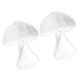 thumbnail image 1 of Mushroom Shaped Glass Vase 2Pcs Decorative Item Creative Design For Home Decoration Transparent Floral Arrangement, 1 of 5