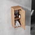 thumbnail image 4 of Gzxs 12-Inch Slim Over The Toilet Storage Cabinet, Wooden Wall Mounted Medicine Cabinet for Bathroom, Kitchen, Hanging Wall Cabinet with Soft Close Door, Open Back Design, Imitative Oak, 4 of 10