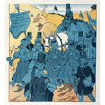 thumbnail image 2 of Louis Glackens 12x13 Gold Ornate Wood Frame and Double Matted Museum Art Print Titled - Marching Through Georgia (1908), 2 of 4
