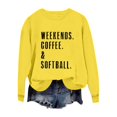 thumbnail image 4 of Sweatshirt for Women Perfect For Daily Wear or Loungewear! Cozy Picks for Every Soft Fabrics M Yellow Sweatshirts, 4 of 5