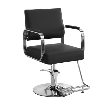 Barber Chair Salon Chair for Hair Stylist Hair Chair for Barbershop Home Height Adjustable & 360° Swivel Styling Salon Chairs Spa Beauty Salon Equipment, Max Load Weight 440Lbs