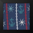 thumbnail image 2 of Allen, Candace 20x20 Black Modern Framed Museum Art Print Titled - Nautical Pattern 4, 2 of 5
