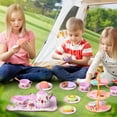 thumbnail image 5 of 45PCS Tea Party Set, Gift for Girls Princess Tea Party Set Kitchen Pretend Toys with Tin Teapot, Cups, Plates and Carrying Case. Cake, Food for 3+Girls, 5 of 6