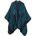 thumbnail image 6 of YooGuoGuo Women's Elegant Shawl Wraps Retro Ethnic Open Front Tassel Poncho Knitted Plaid Shawl for Travel Soft Pashminas Wraps, 6 of 7