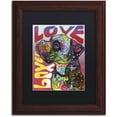 thumbnail image 1 of Trademark Fine Art 'Boxer Luv' Canvas Art by Dean Russo, Black Matte, Wood Frame, 1 of 4